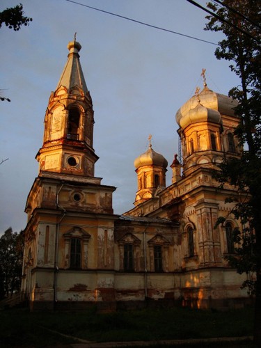 На закате