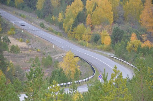 в дороге