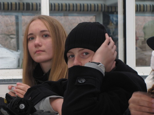 На экскурсии. Интересно.